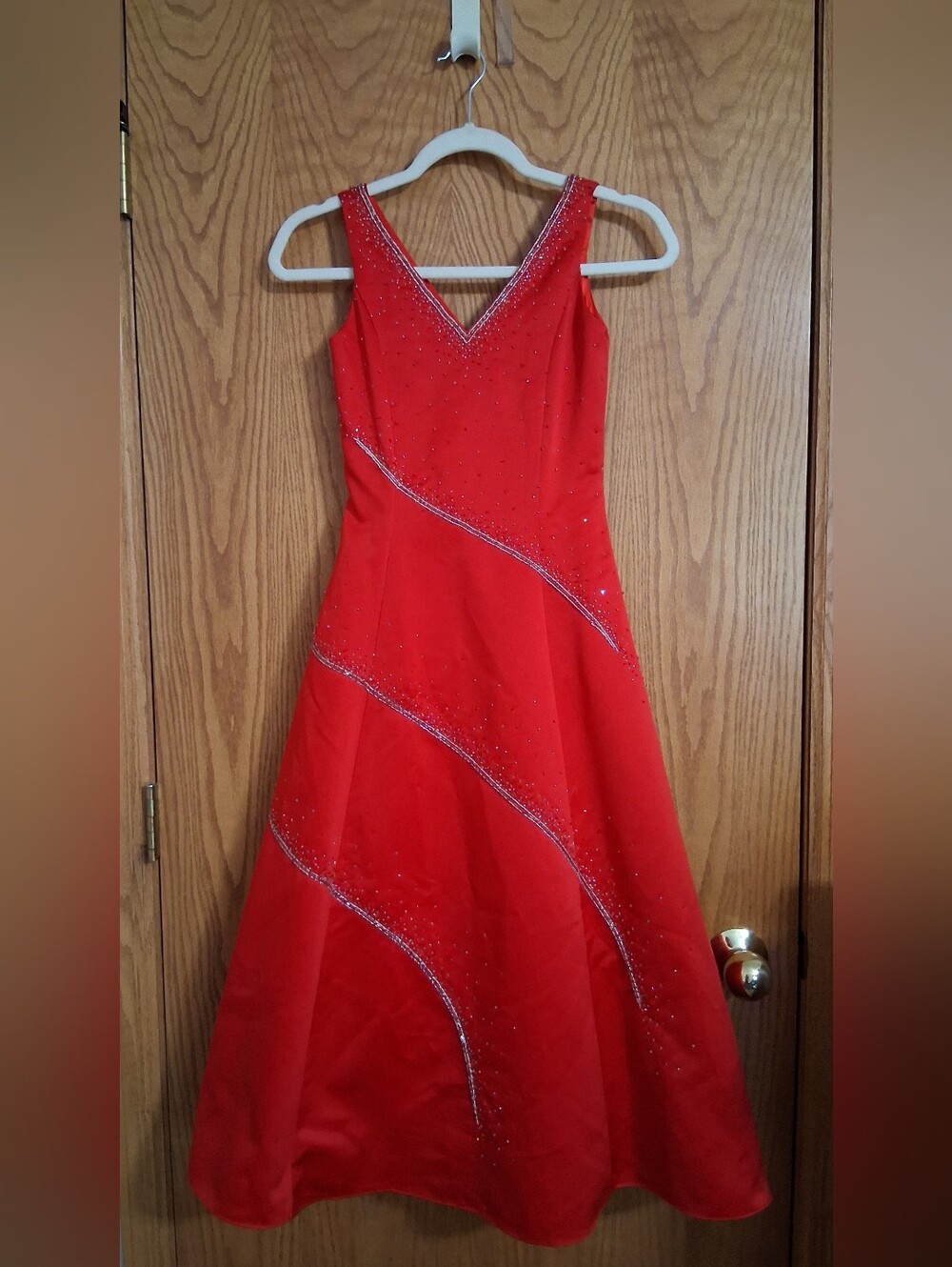 Precious Angels red formal dress, size 8